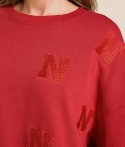 Tops | Gameday SOCIAL® Nebraska Huskers Oversized Pullover Red