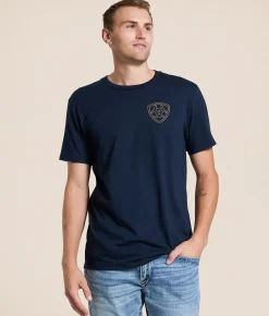 Tops|Graphic T-Shirts | Ariat Neon Eagle T-Shirt New Navy