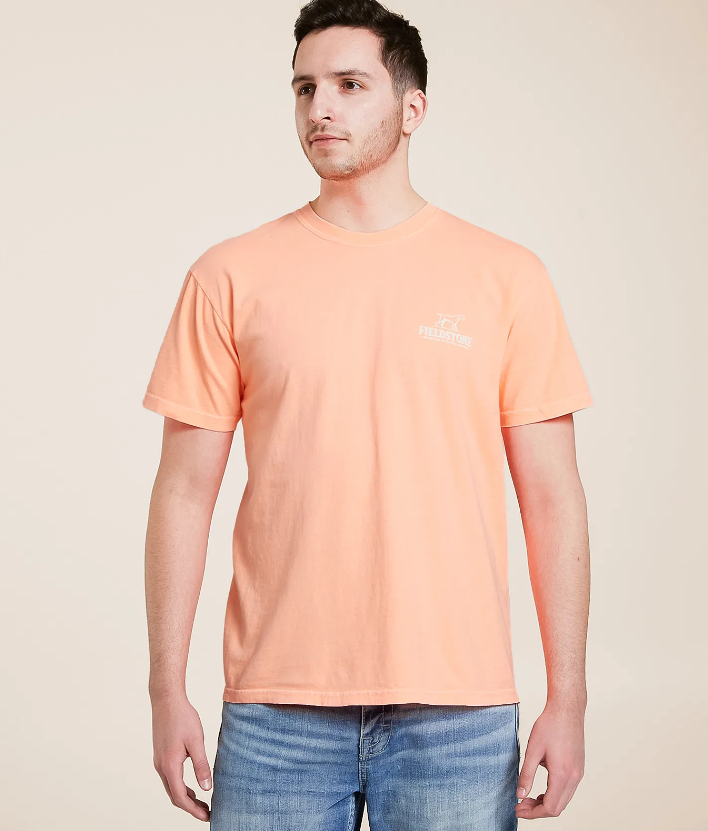 Graphic T-Shirts | Fieldstone Neon Monotone T-Shirt Neon Cantaloupe