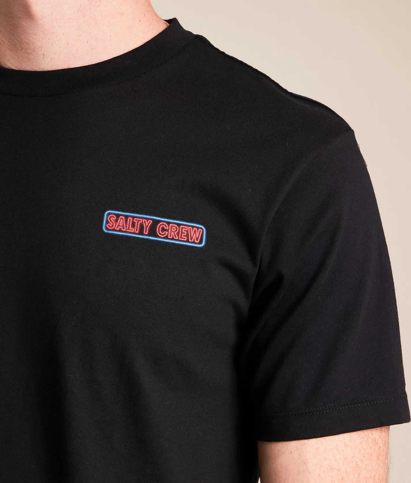 Tops|Graphic T-Shirts | Salty Crew Neon Sign T-Shirt Black