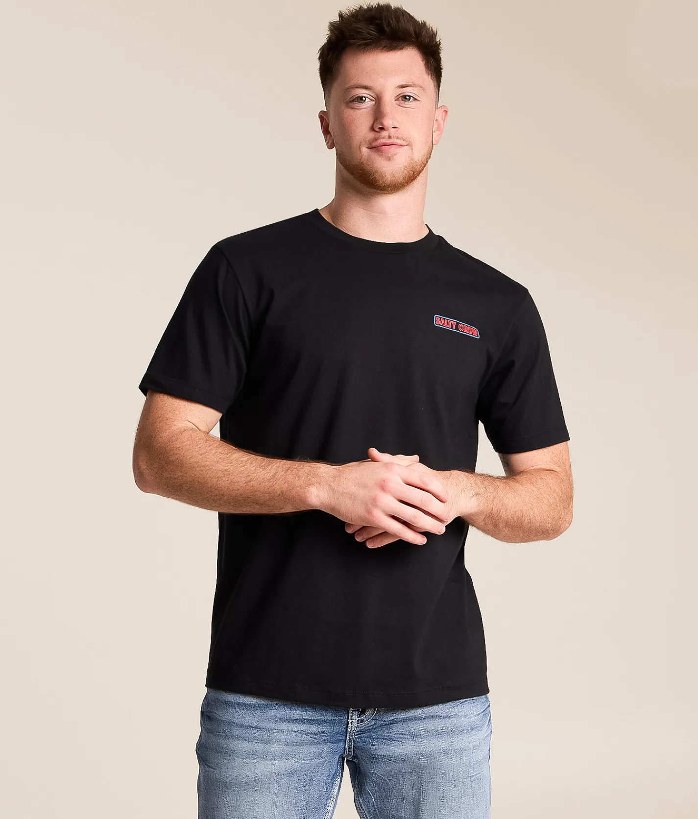 Tops|Graphic T-Shirts | Salty Crew Neon Sign T-Shirt Black