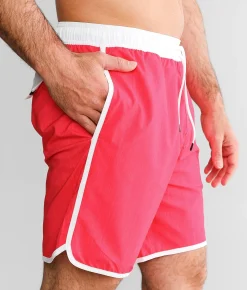 Veece Neon Stretch Swim Trunks Hot Pink Online