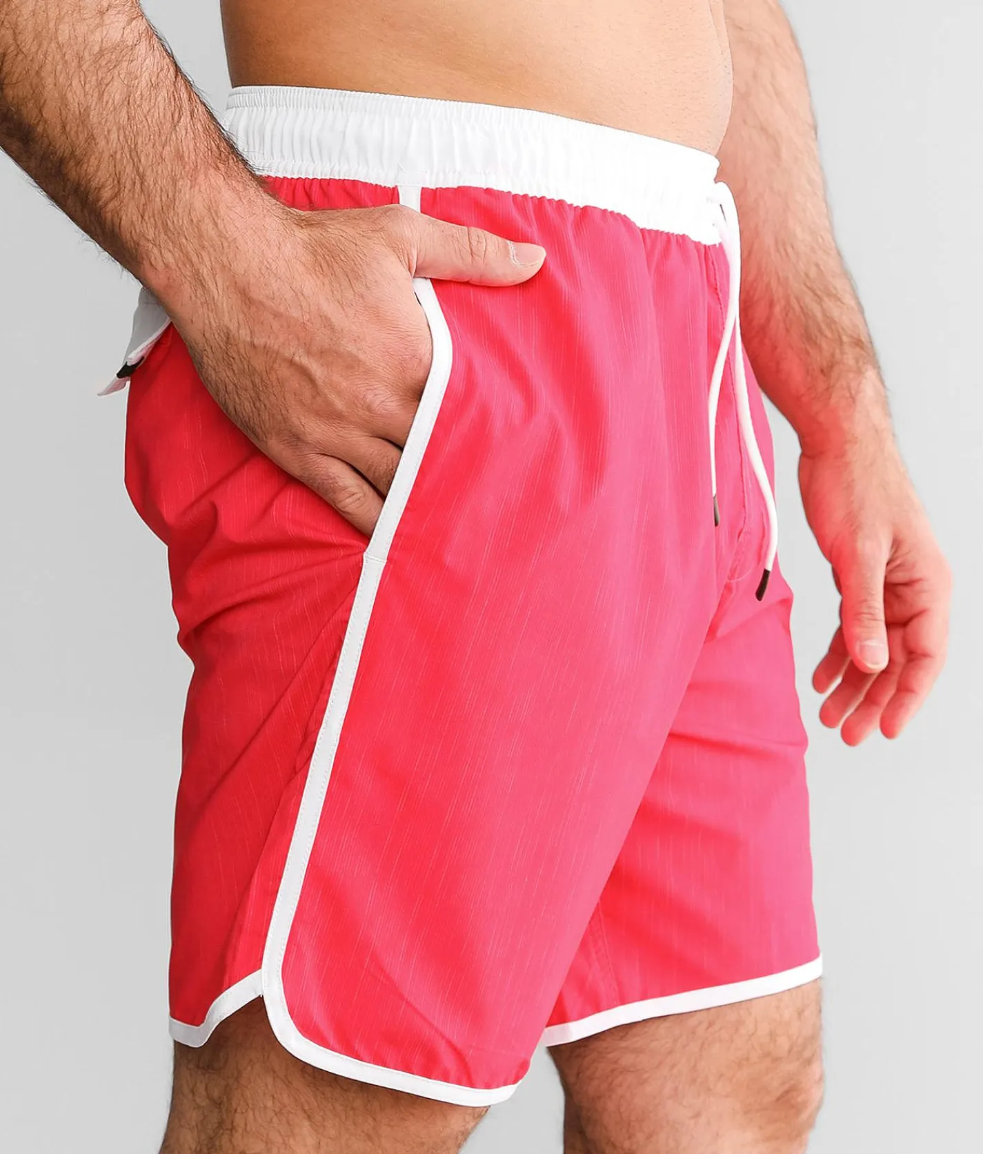 Veece Neon Stretch Swim Trunks Hot Pink Online