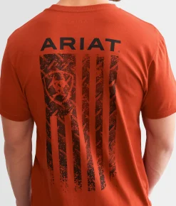 Graphic T-Shirts | Ariat Never Fade Diamond T-Shirt Red Ochre