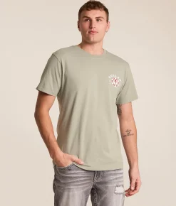 Graphic T-Shirts | Sullen Never Fold T-Shirt Iceberg Green