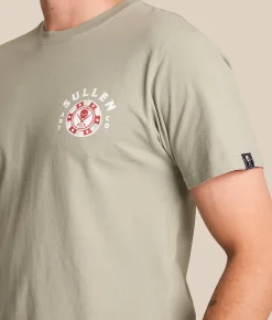 Sullen Never Fold T-Shirt Iceberg Green Discount