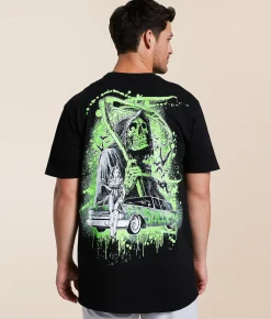 Tops|Graphic T-Shirts | Sullen Never Late T-Shirt Jet Black