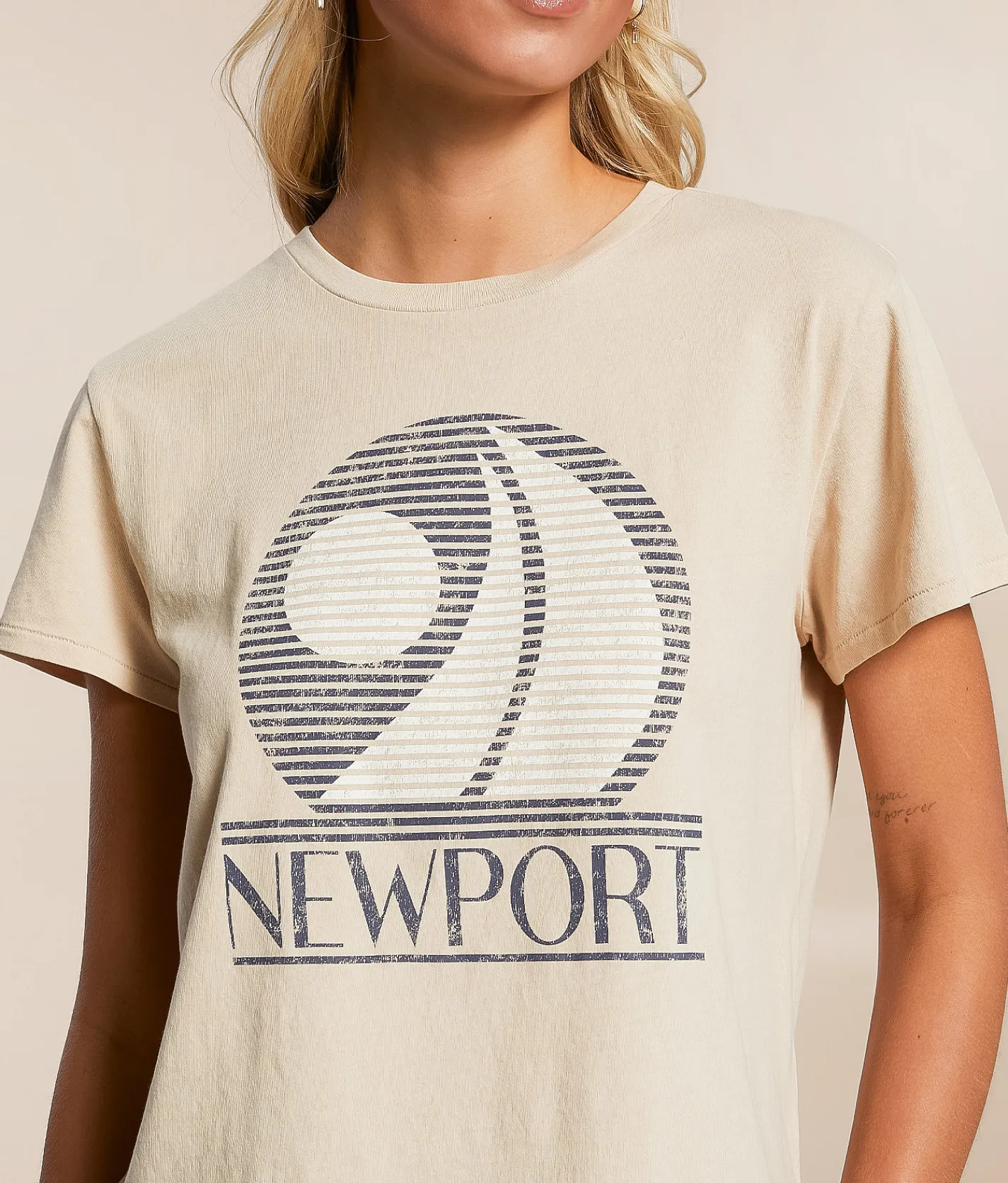 Z Supply Newport Tourist T-Shirt Parchment Clearance