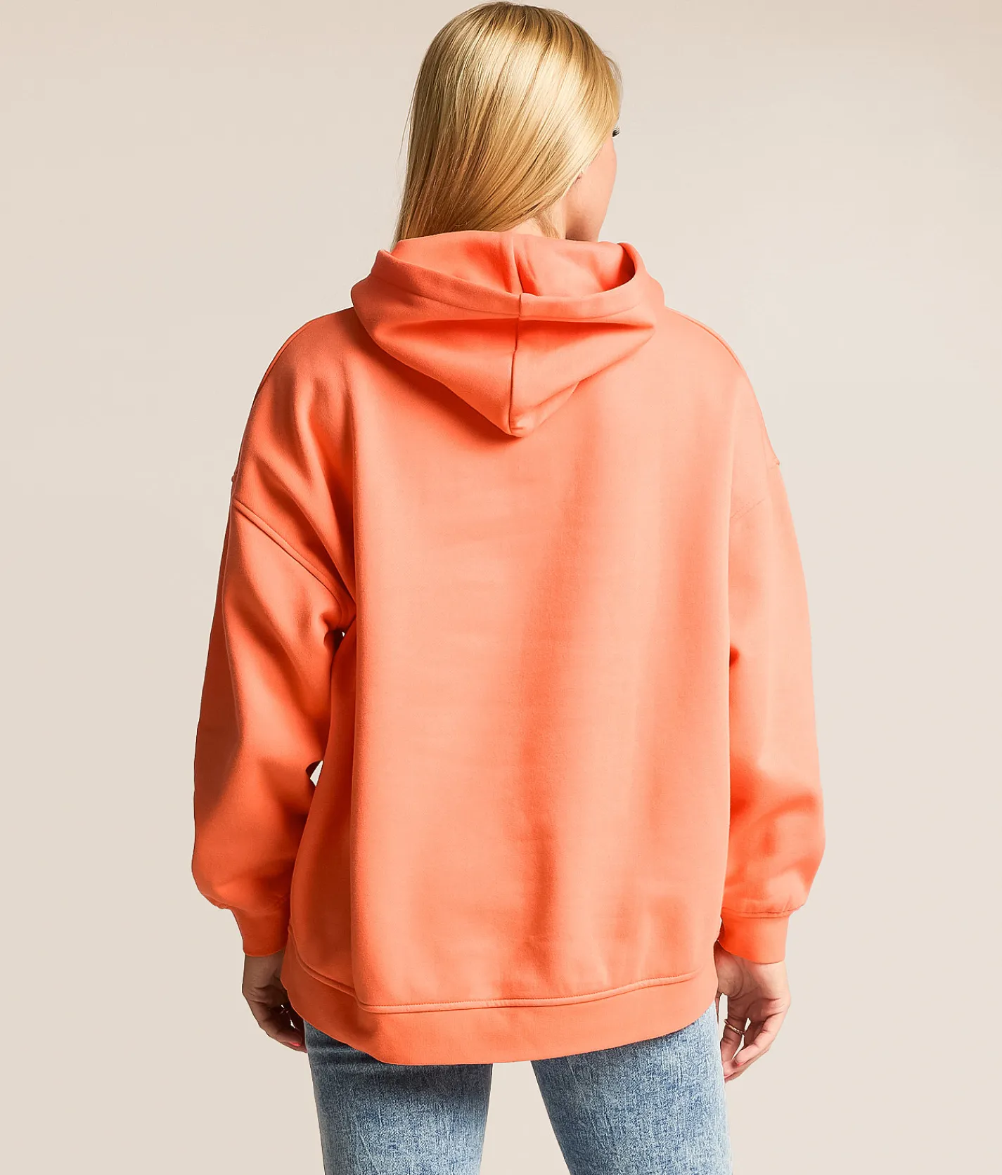 FITZ + EDDI New York Gingham Hooded Sweatshirt Coral Quartz Online