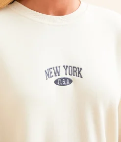 Tops | FITZ + EDDI New York Pullover - One Size Stone