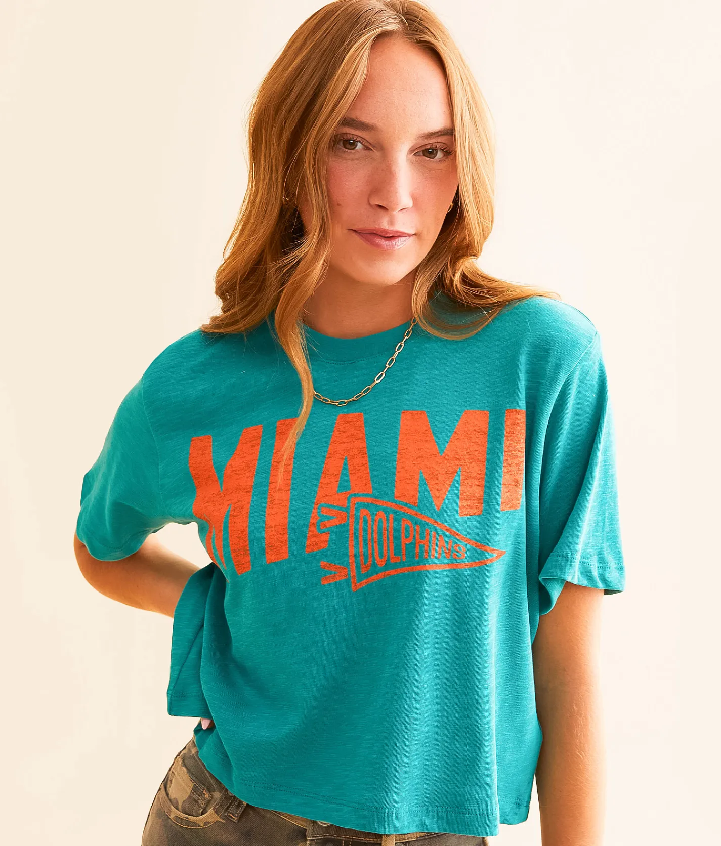 Junkfood NFL Dual Threat Cropped T-Shirt Eagles Sale