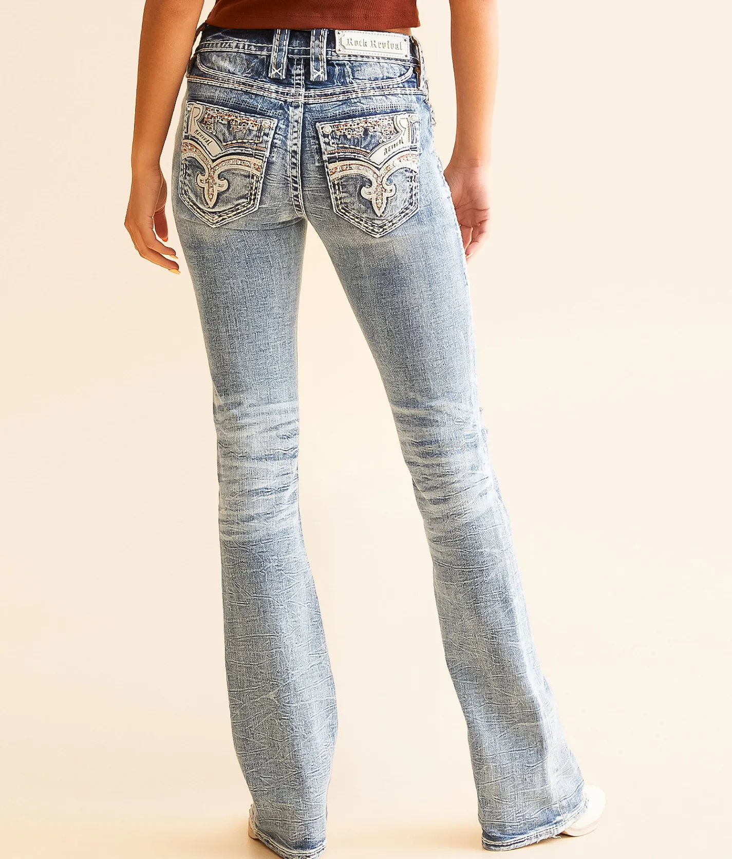 Rock Revival Niccola Mid-Rise Boot Stretch Jean Niccola MB203 Best