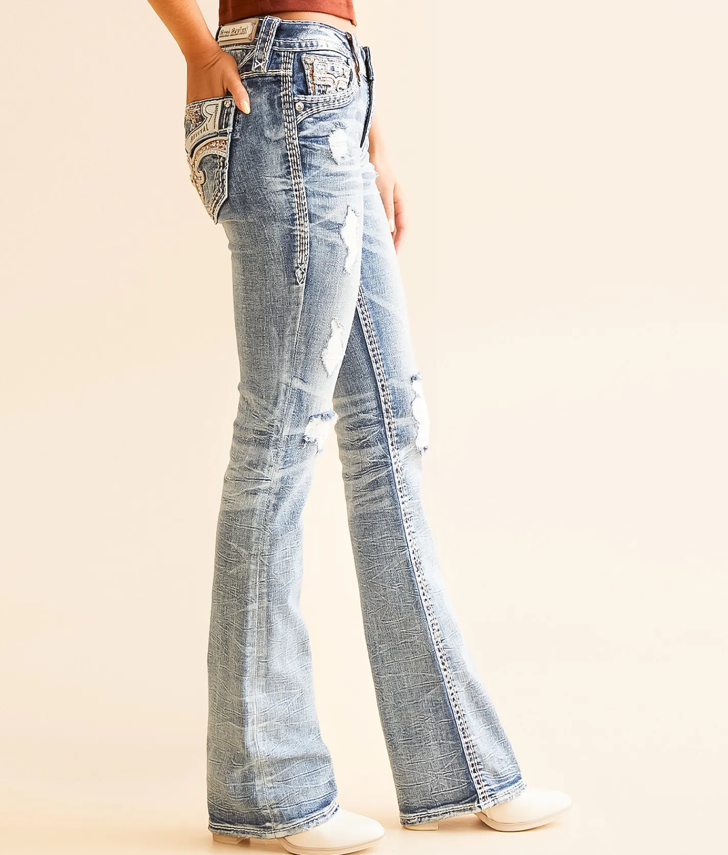Rock Revival Niccola Mid-Rise Boot Stretch Jean Niccola MB203 Best