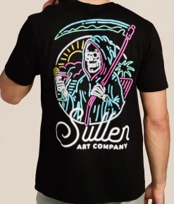 Sullen Night Cap T-Shirt Jet Black Discount