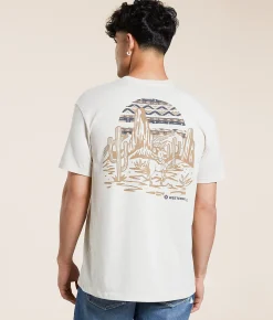 Graphic T-Shirts | Hooey Night Rider T-Shirt Cream