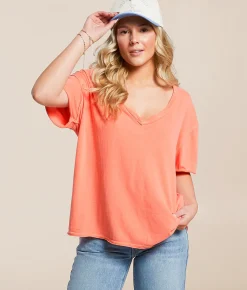 Free People Nina T-Shirt Ivory Discount
