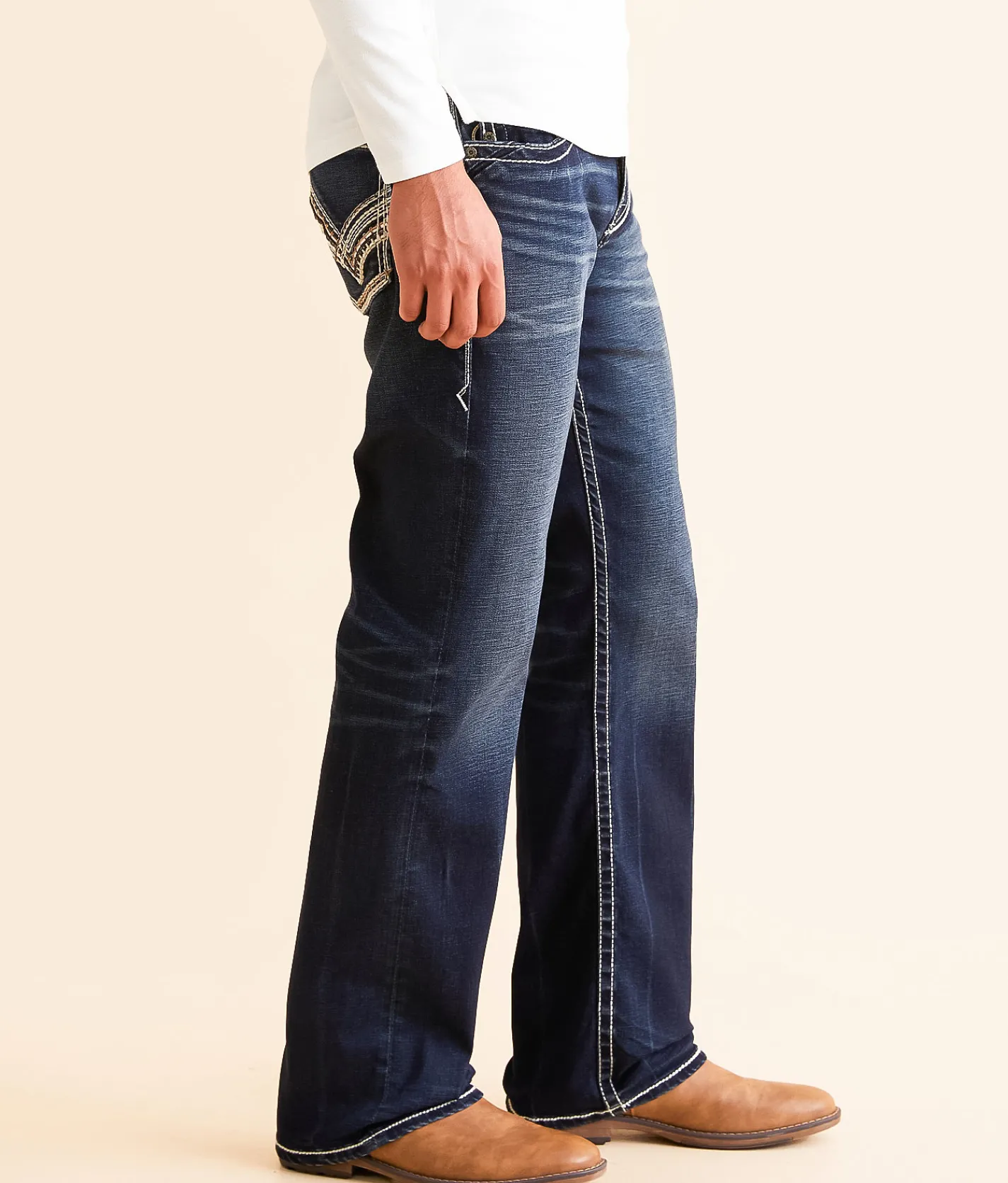 Buckle Black Nine Boot Stretch Jean Pecos New