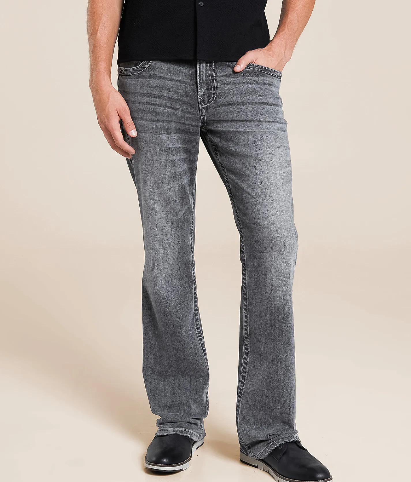Buckle Black Nine Boot Stretch Jean Marengo Discount
