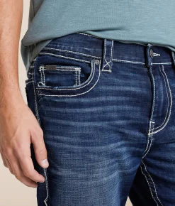Bottoms | Buckle Black Nine Straight Stretch Jean Long Island