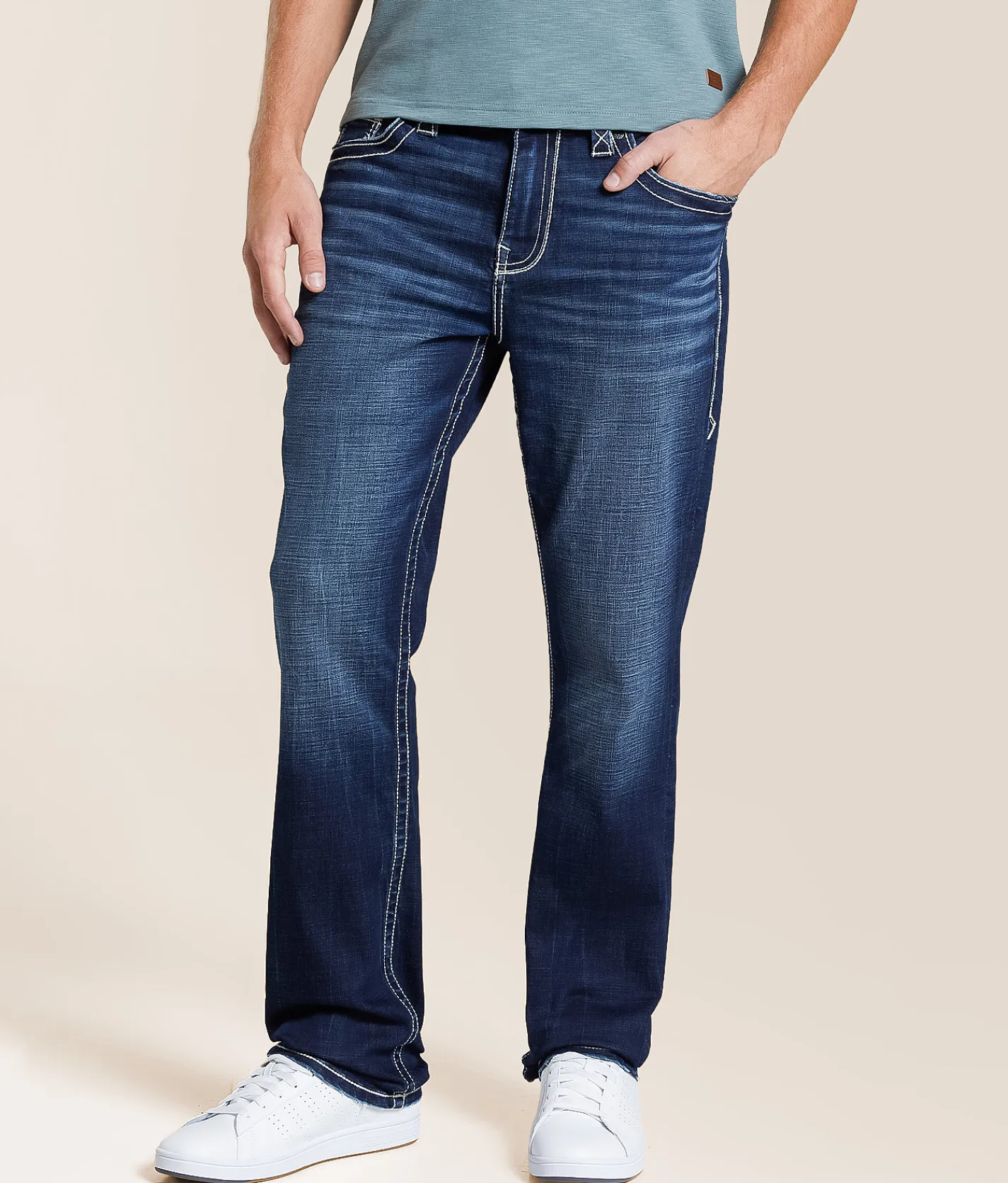 Bottoms | Buckle Black Nine Straight Stretch Jean Long Island