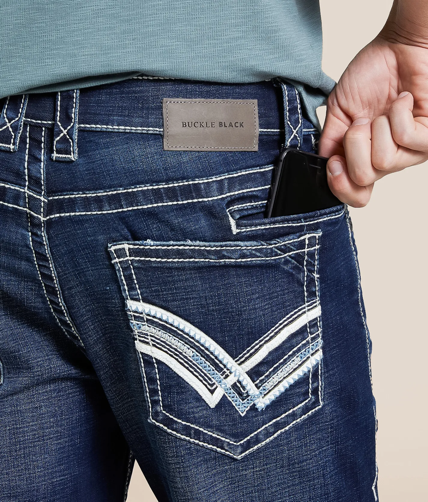 Bottoms | Buckle Black Nine Straight Stretch Jean Long Island