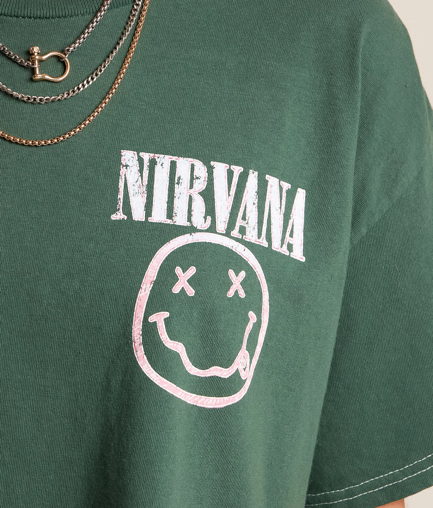 Tops | Merch Traffic Nirvana Oversized Band T-Shirt Ponderosa Pine