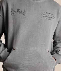 Rock Revival Noa Hooded Sweatshirt Grey New