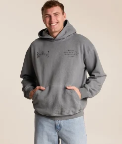 Rock Revival Noa Hooded Sweatshirt Grey New