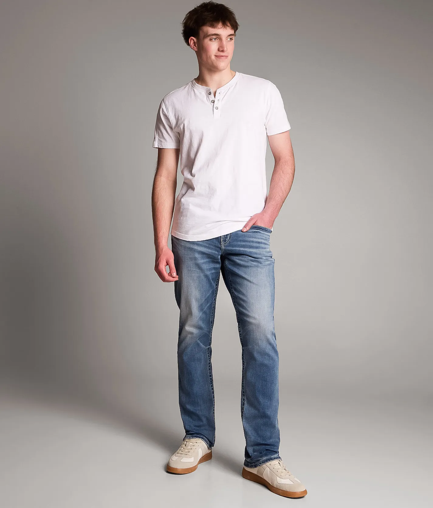 BKE Nolan Straight Stretch Jean Hollow Sale