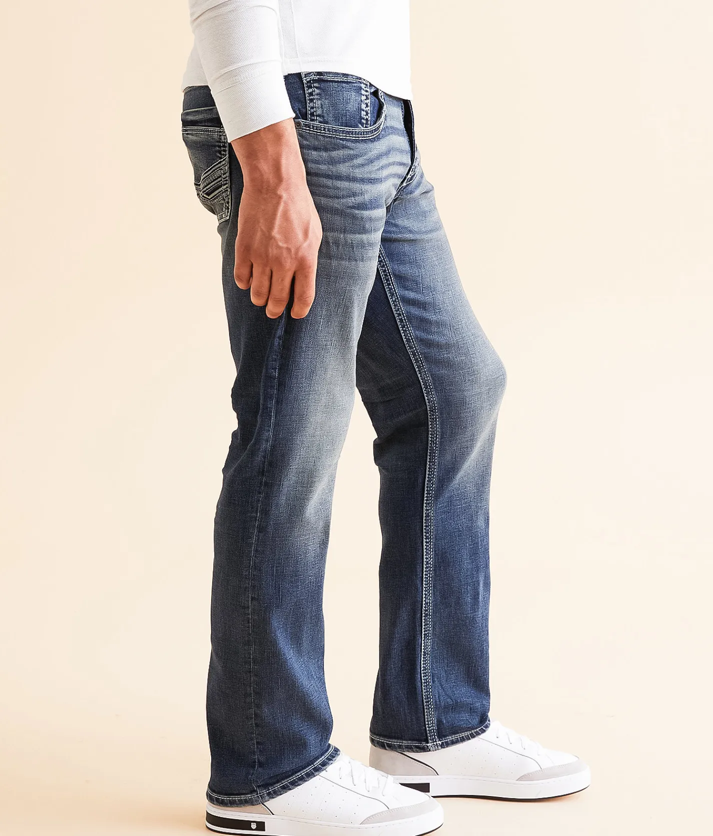 BKE Nolan Straight Stretch Jean Peck Best