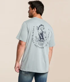 Sendero Provisions Co. No Luck T-Shirt Big Sky Blue Hot