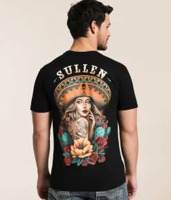Graphic T-Shirts | Sullen Nopales T-Shirt Jet Black
