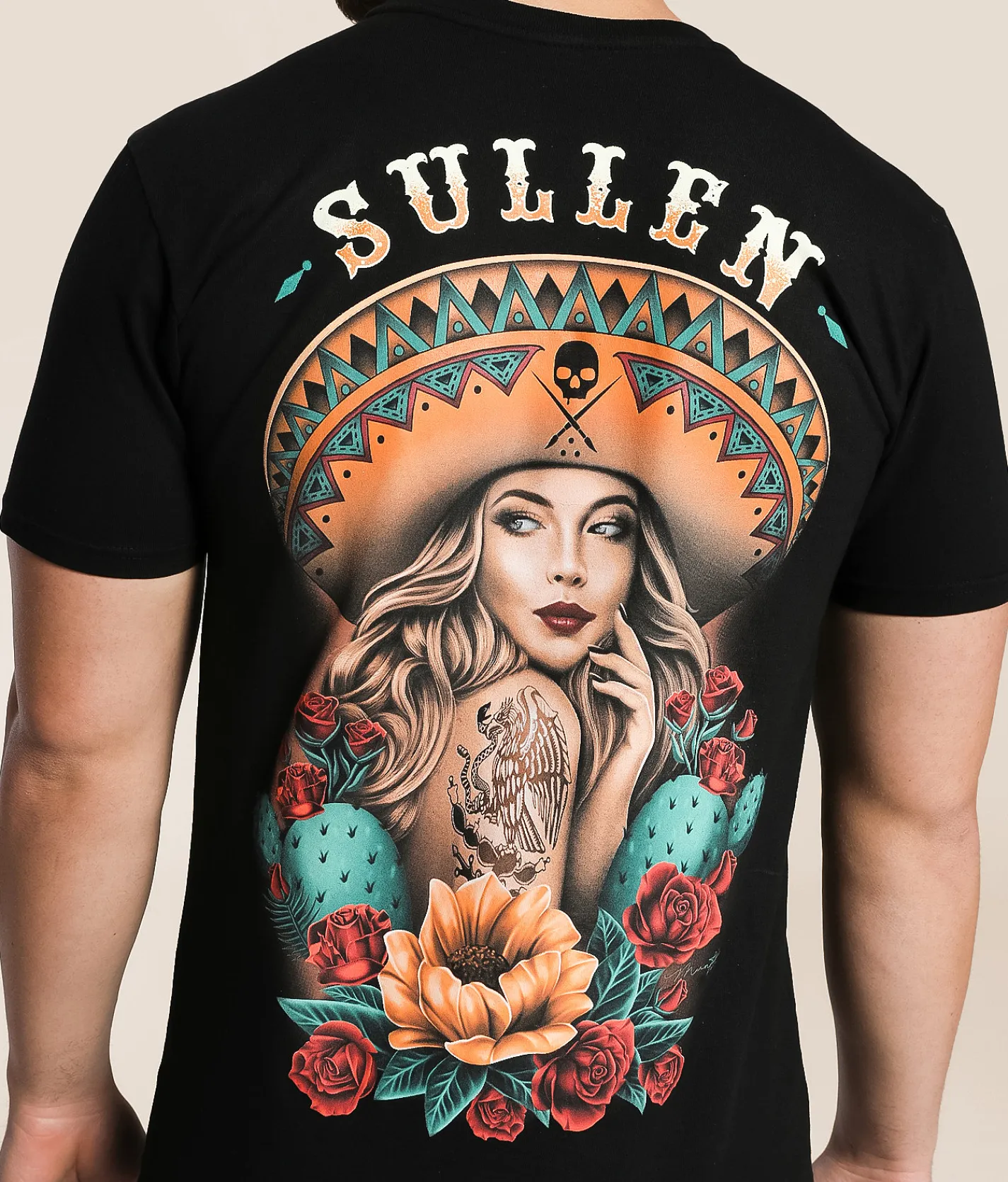 Graphic T-Shirts | Sullen Nopales T-Shirt Jet Black