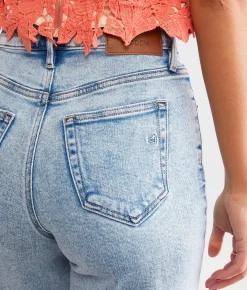 HIDDEN Nori Cropped Wide Leg Jean Light Clearance