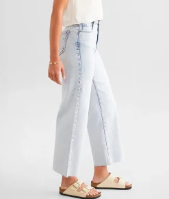 Jeans|Bottoms | HIDDEN Nori Cropped Wide Leg Stretch Jean Light
