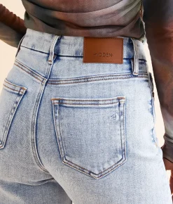 HIDDEN Nori Cropped Wide Leg Stretch Jean Light