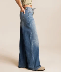 HIDDEN Nori Wide Leg Jean Seal Rocks Clearance