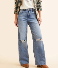 HIDDEN Nori Wide Leg Stretch Jean Dark Outlet