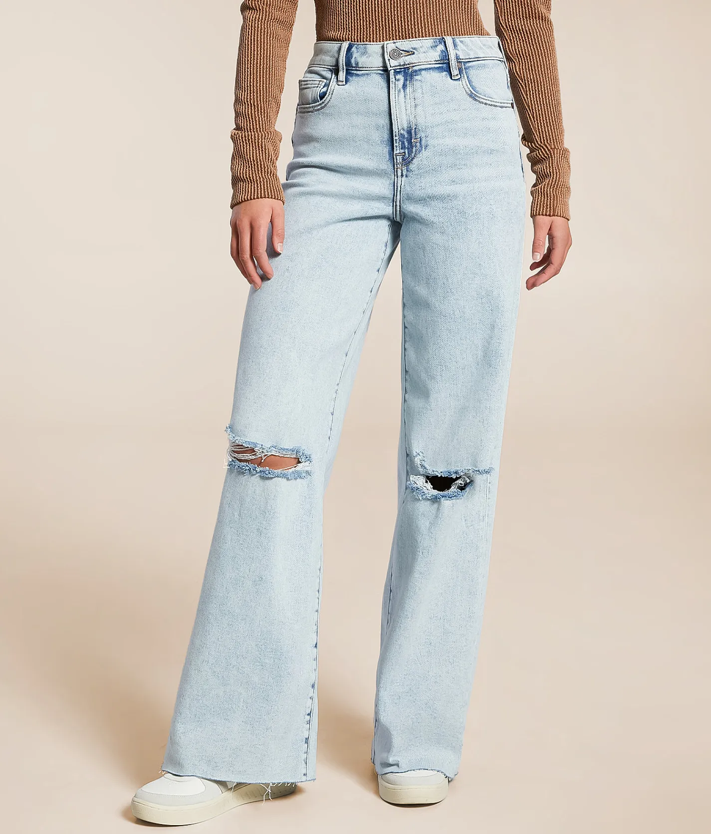 HIDDEN Nori Wide Leg Stretch Jean Light New