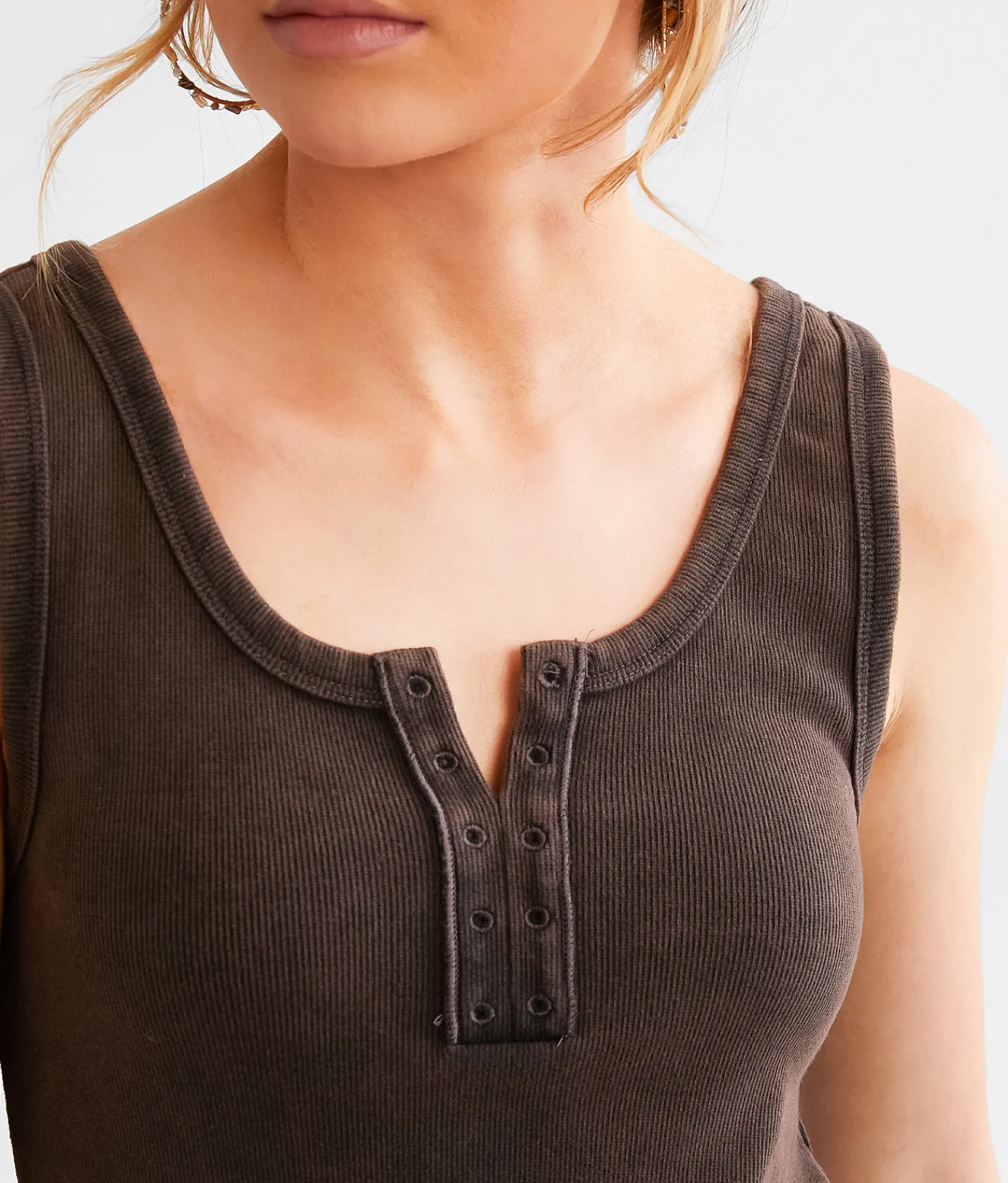 New In Notched Tank Top White Discount