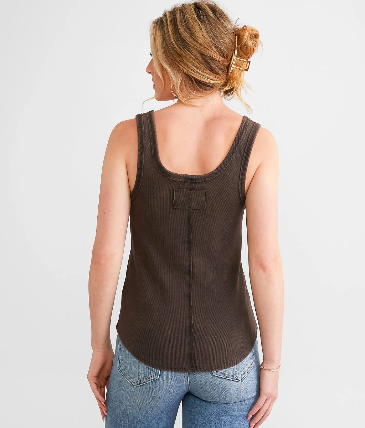 New In Notched Tank Top White Discount
