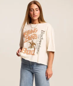 Tops | Goodie Two Sleeves Nothing Beats Bud Cropped T-Shirt Natural
