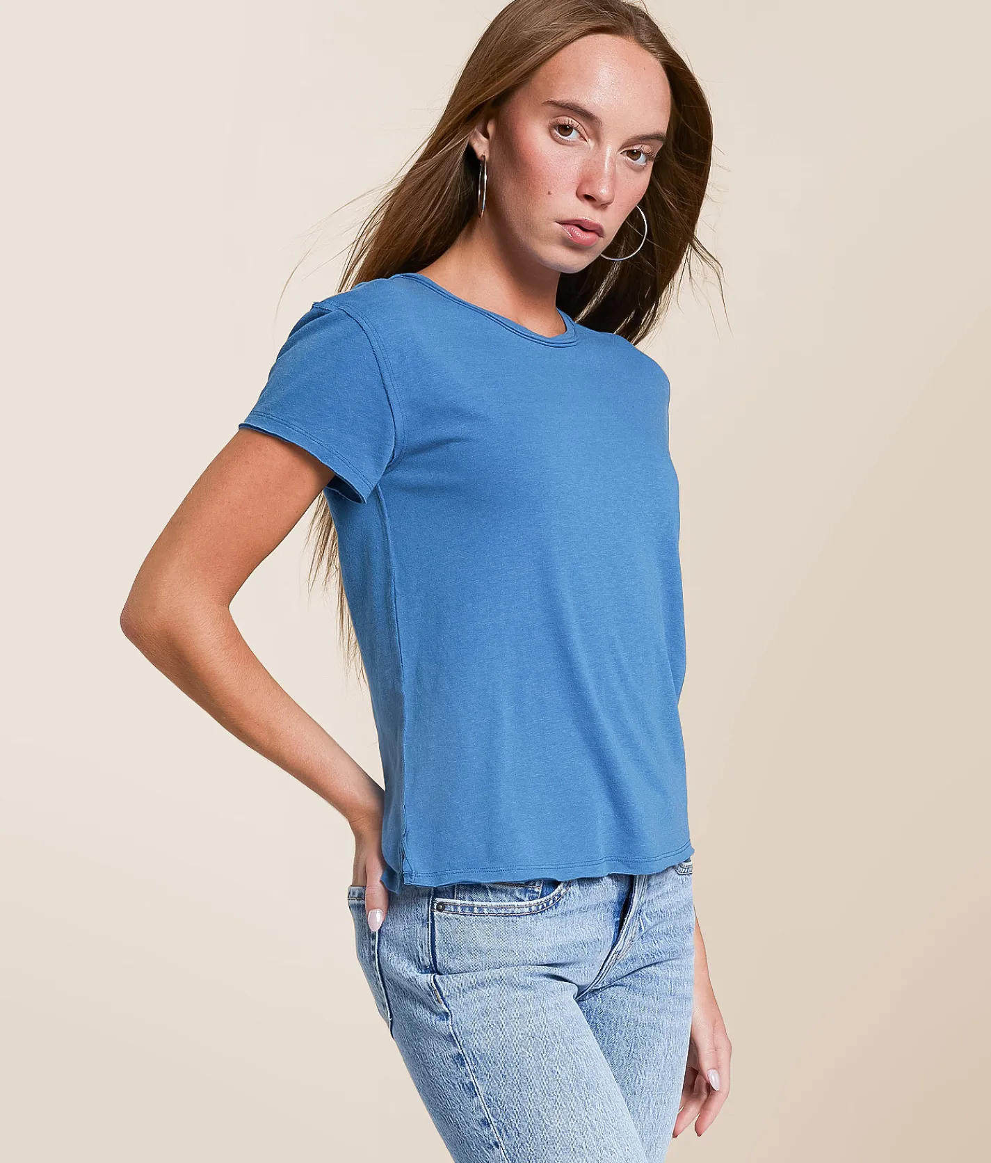 Free People Nova T-Shirt High Risk Red Hot