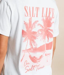 Salt Life Nowhere To Be T-Shirt White Outlet