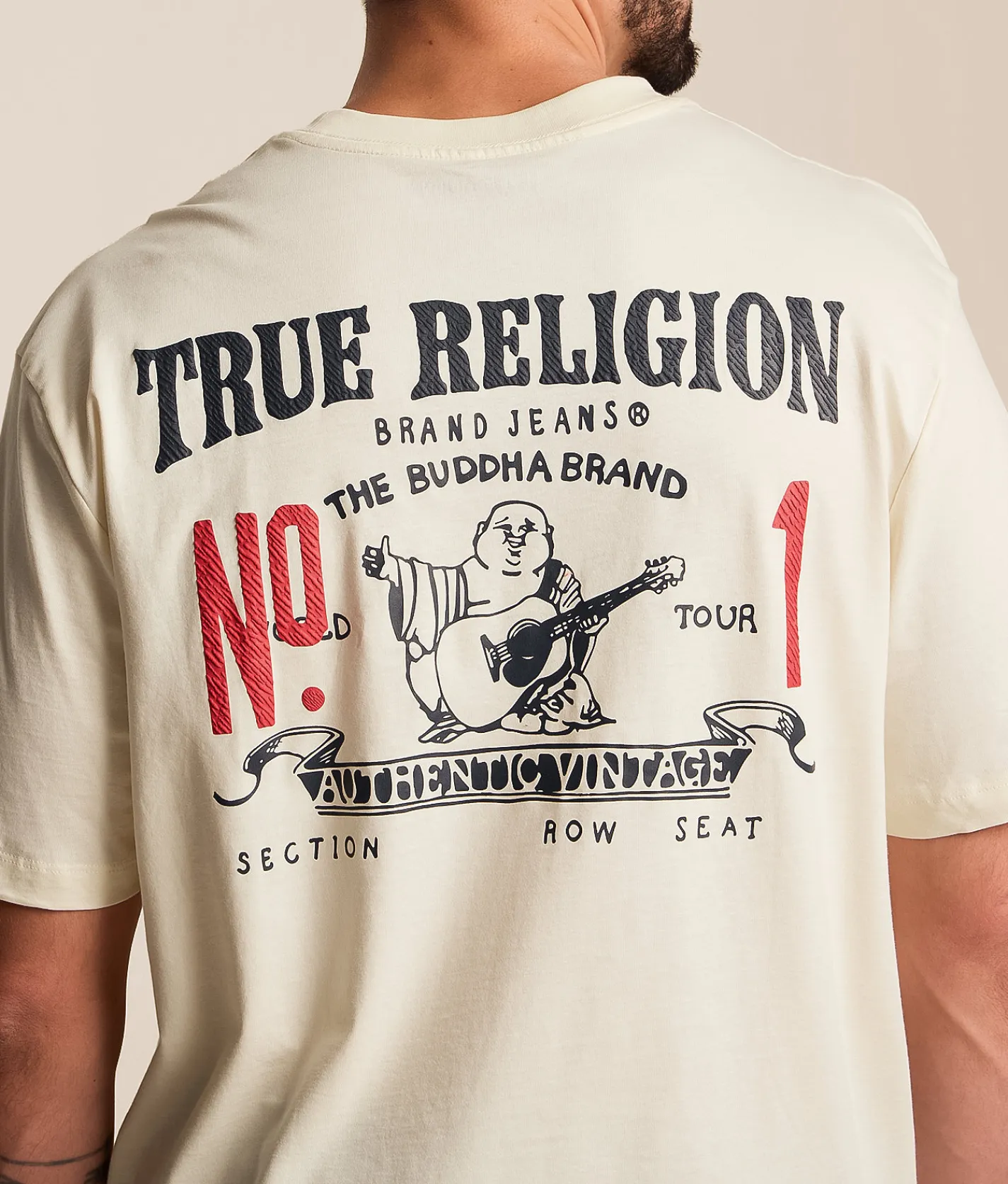 True Religion Number One T-Shirt Winter White