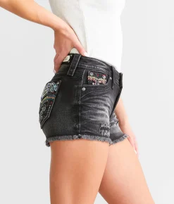 Bottoms|Shorts | Rock Revival Nuri Mid-Rise Stretch Short Nuri MH209