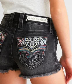 Bottoms|Shorts | Rock Revival Nuri Mid-Rise Stretch Short Nuri MH209