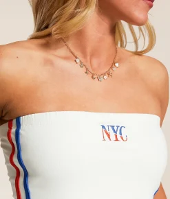 Tops | FITZ + EDDI NYC Tube Top White