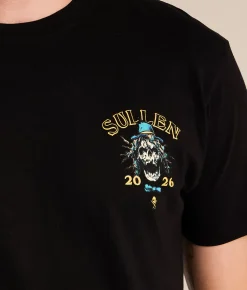 Sullen NY Grieve T-Shirt Jet Black Clearance