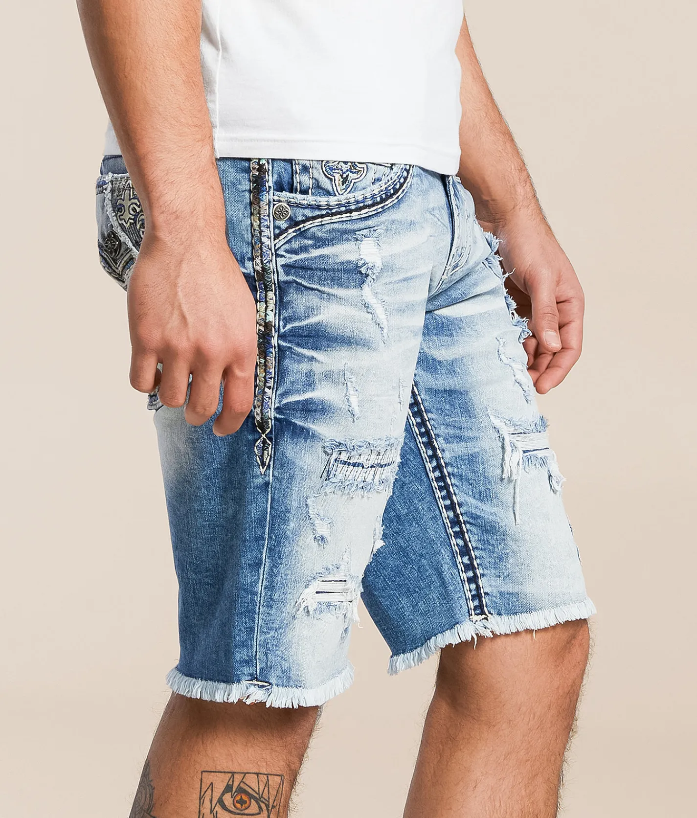 Rock Revival Nyjah 12" Stretch Short Nyjah H203 Outlet